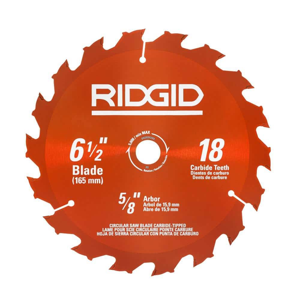 RIDGID 18V Cordless 6-1/2 in. Circular Saw Kit with (1) 4.0 Ah Battery and Charger