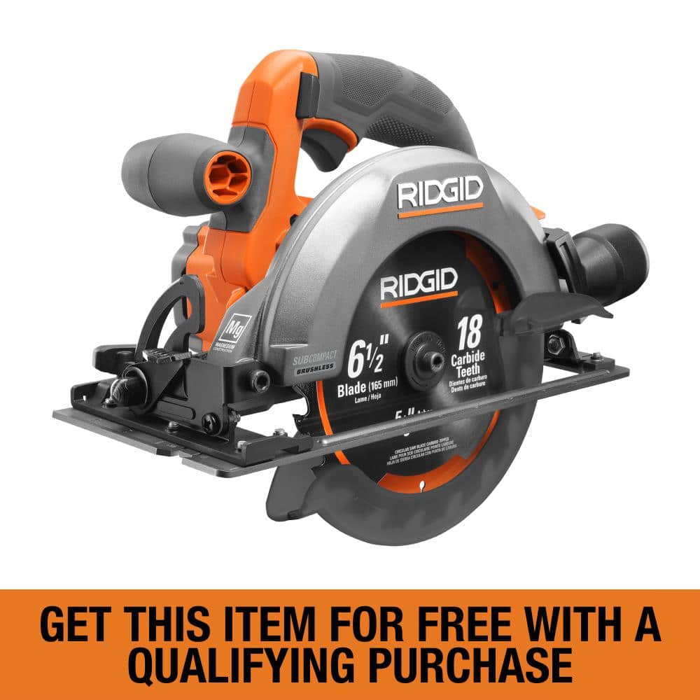 RIDGID 18V SubCompact Brushless Cordless 6-1/2 in. Circular Saw (Tool Only)