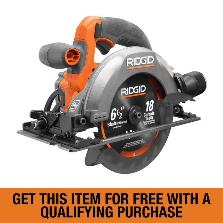 RIDGID 18V SubCompact Brushless Cordless 6-1/2 in. Circular Saw (Tool Only)