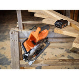 RIDGID 18V Brushless Cordless 7-1/4 in. Rear Handle Circular Saw Kit with 8.0 Ah MAX Output Battery, 18V Charger and Bag