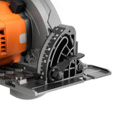 RIDGID 18V Brushless Cordless 7-1/4 in. Rear Handle Circular Saw Kit w/ (2) 4.0 Ah MAX Output Battery, Charger, Bag
