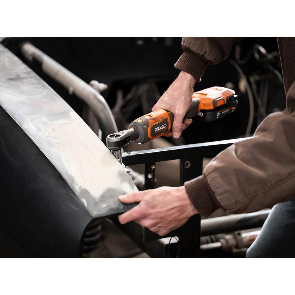RIDGID 18V Brushless Cordless 1/2 in. Ratchet with FREE 2.0 Ah Lithium-Ion Battery