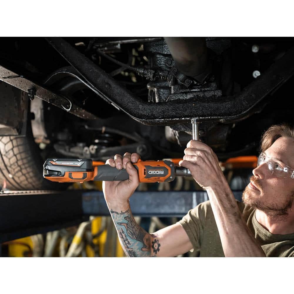 RIDGID 18V Brushless Cordless 1/2 in. Ratchet with FREE 2.0 Ah Lithium-Ion Battery
