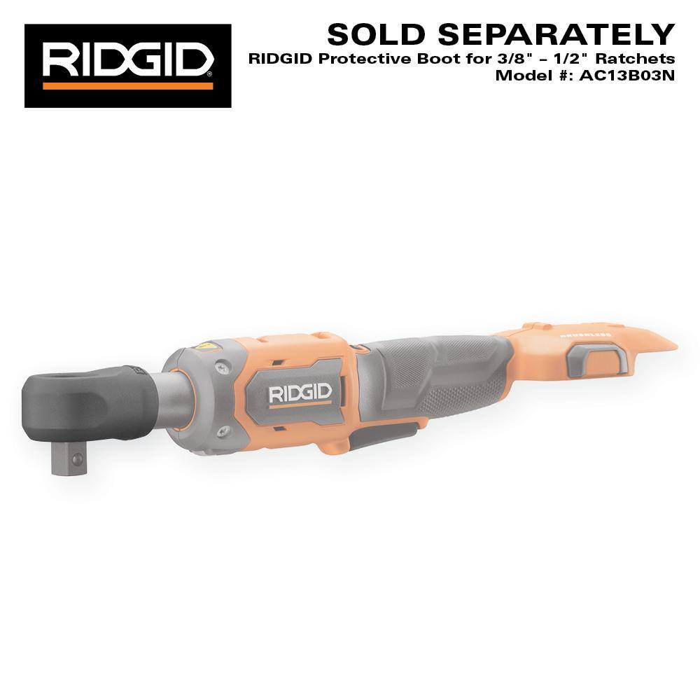 RIDGID 18V Brushless Cordless 1/2 in. Ratchet (Tool Only)