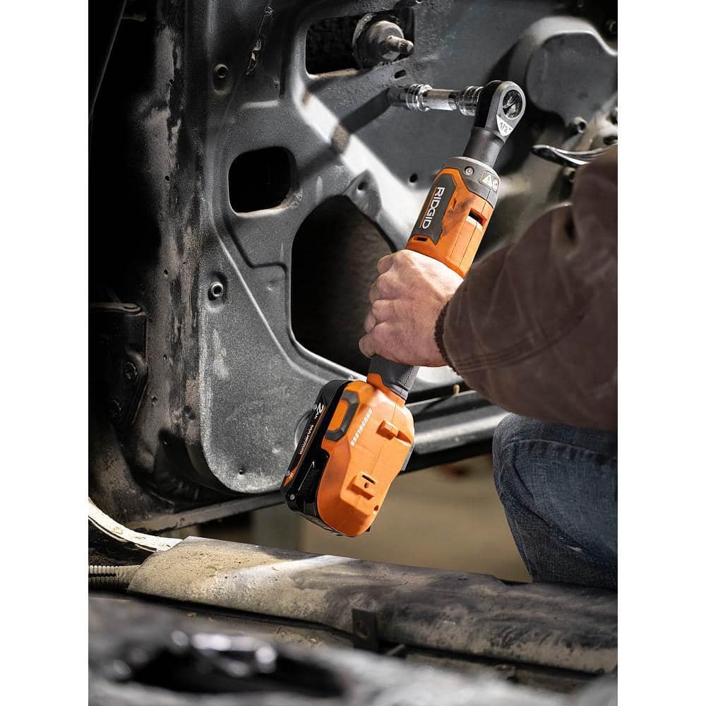 RIDGID 18V Brushless Cordless 1/2 in. Ratchet Kit with 2.0 Ah Battery and Charger