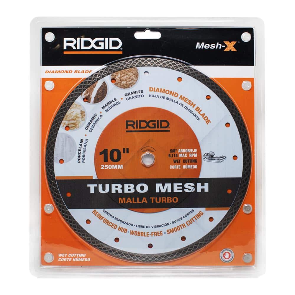 RIDGID 10 in. Mesh Rim Diamond Blade