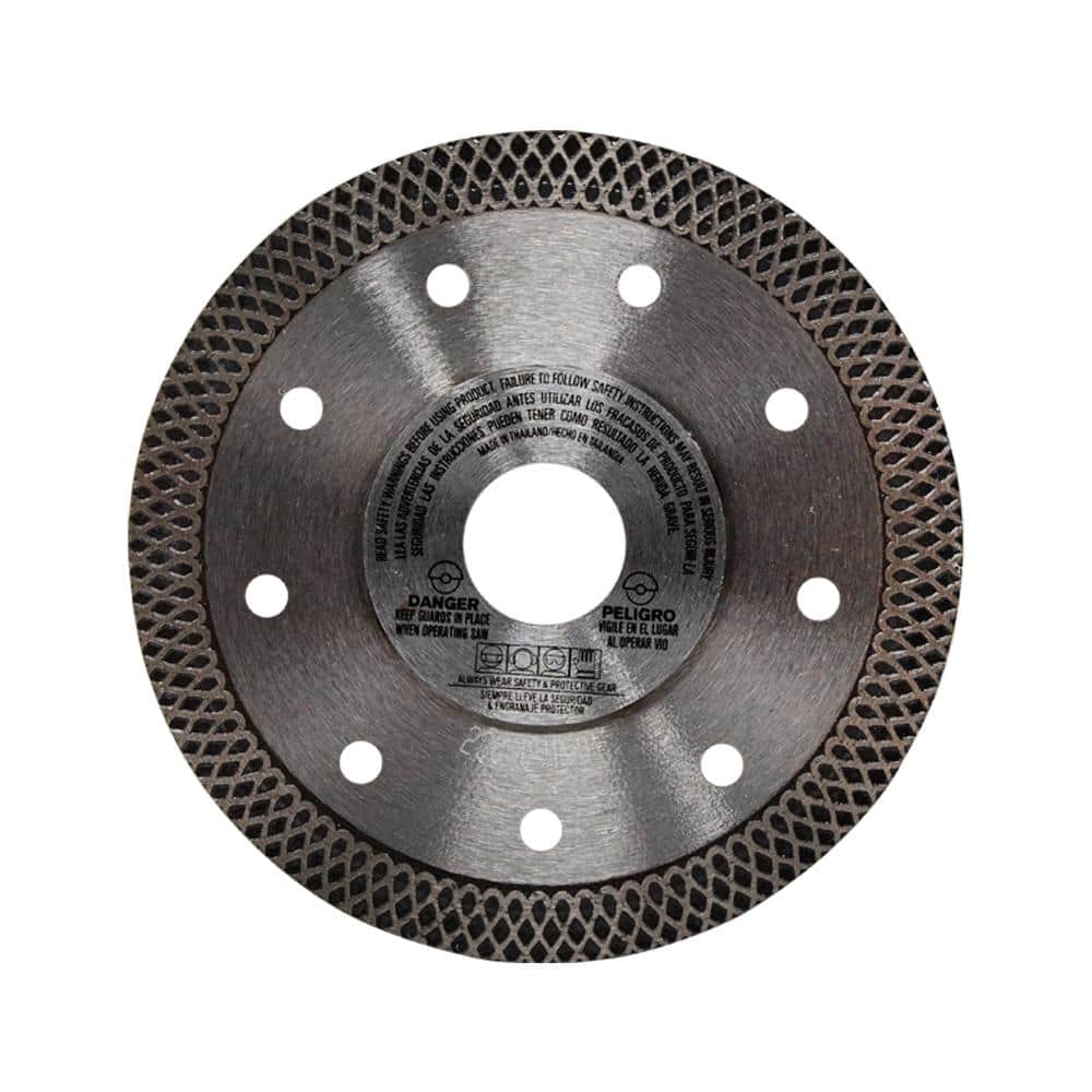 RIDGID 4.5 in. Continuous Rim Diamond Blade with Turbo Mesh Rim (HD-CM45P)