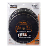RIDGID 14 in. Diamond Blade (3-Pack)