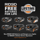 RIDGID 18V (2) 4.0 Ah Batteries and Charger Kit with 18V Brushless Cordless 30° Framing Nailer