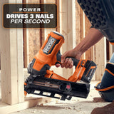 RIDGID 18V Brushless Cordless 21° 3-1/2 in. Framing Nailer & 18V Brushless Cordless 18-Gauge 2-1/8 in. Brad Nailer (Tools Only)