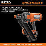 RIDGID 30 to 34-Degree 3-1/2 in. Clipped Head Framing Nailer