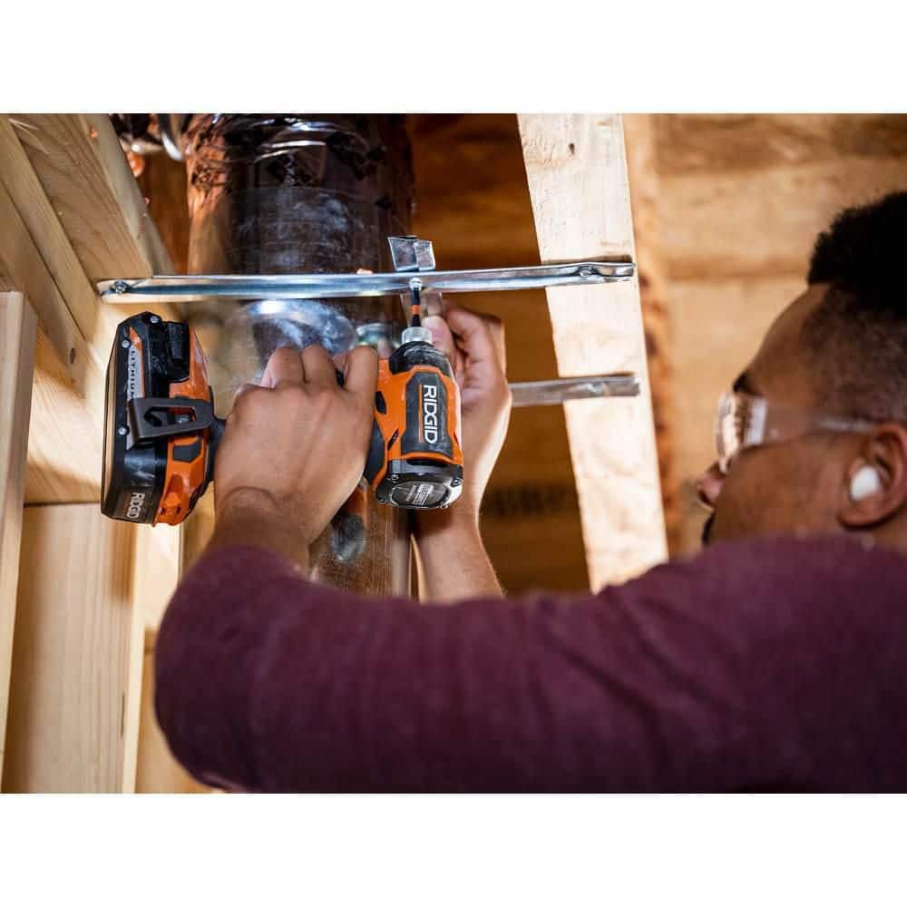 RIDGID 18V SubCompact Brushless Cordless Impact Driver Kit with 2.0 Ah Battery, Charger, and Tool Bag