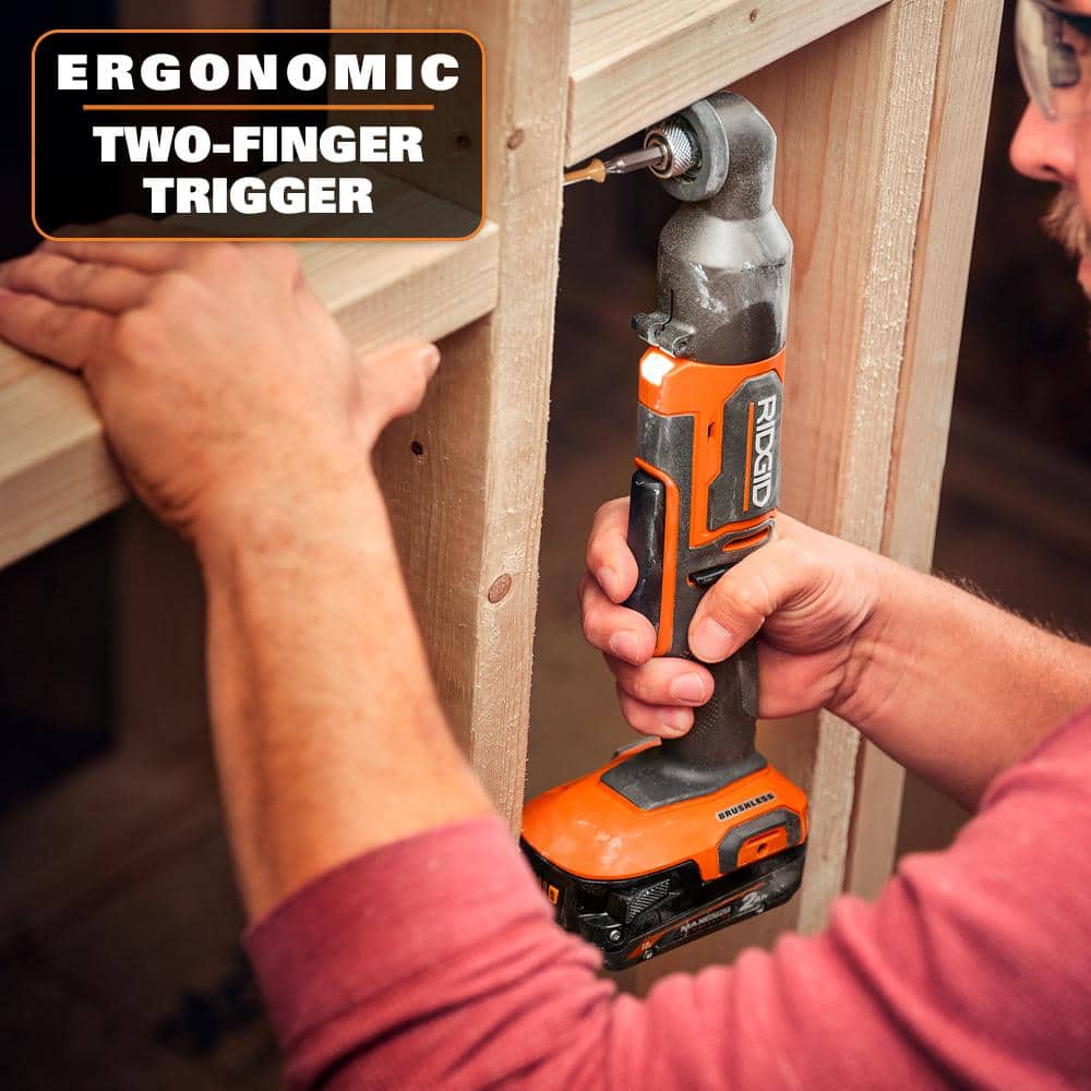 RIDGID 18V SubCompact Brushless Cordless Right Angle Impact Driver (Tool Only)