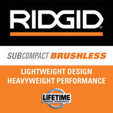 RIDGID 18V SubCompact Brushless Cordless Right Angle Impact Driver (Tool Only)