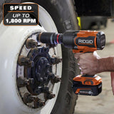 RIDGID 18V Brushless Cordless 3/4 in. High Torque Impact Wrench (Tool Only)