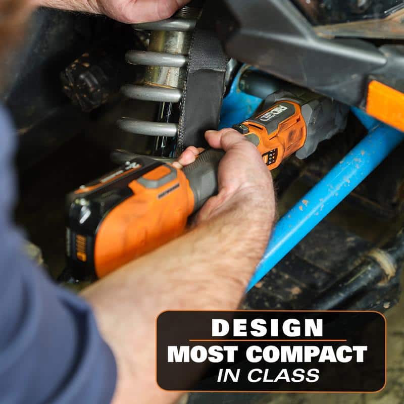RIDGID 18V Brushless Cordless SubCompact 3/8 in. Right Angle Impact Wrench with Protective Boot (Tool Only)