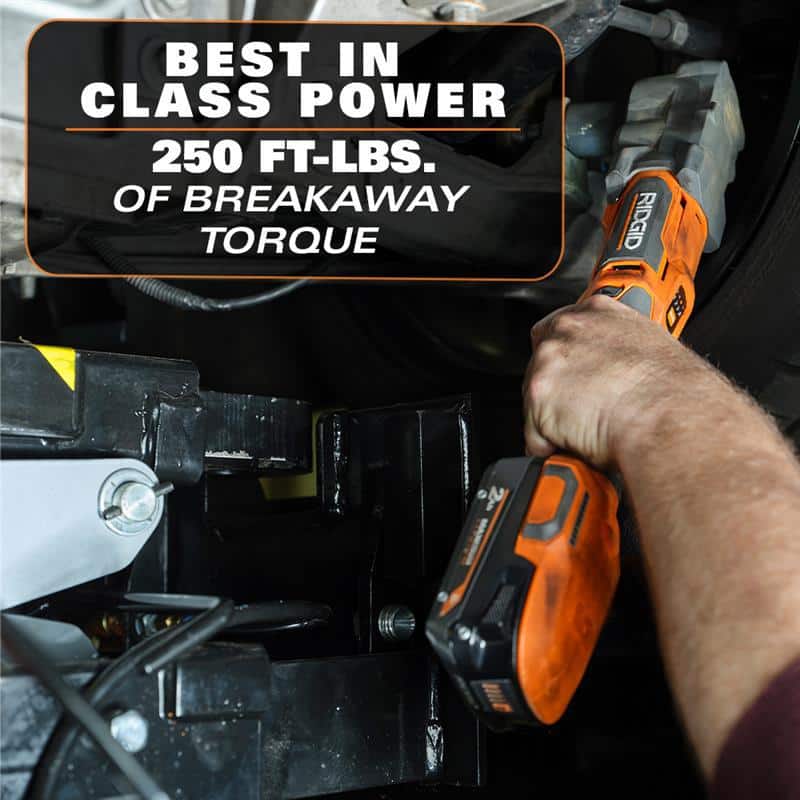 RIDGID 18V SubCompact Brushless 1/2 in. Right Angle Impact Wrench (Tool Only)