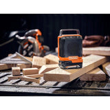 RIDGID 18V Cordless Speaker with Bluetooth Wireless Technology with FREE 2.0 Ah Lithium-Ion Battery