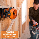 RIDGID 18V Cordless 2-Tool Combo Kit with Hybrid Jobsite Fan and Speaker with Bluetooth Wireless Technology (Tools Only)