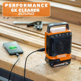 RIDGID 18V Cordless 2-Tool Combo Kit with Hybrid Jobsite Fan and Speaker with Bluetooth Wireless Technology (Tools Only)