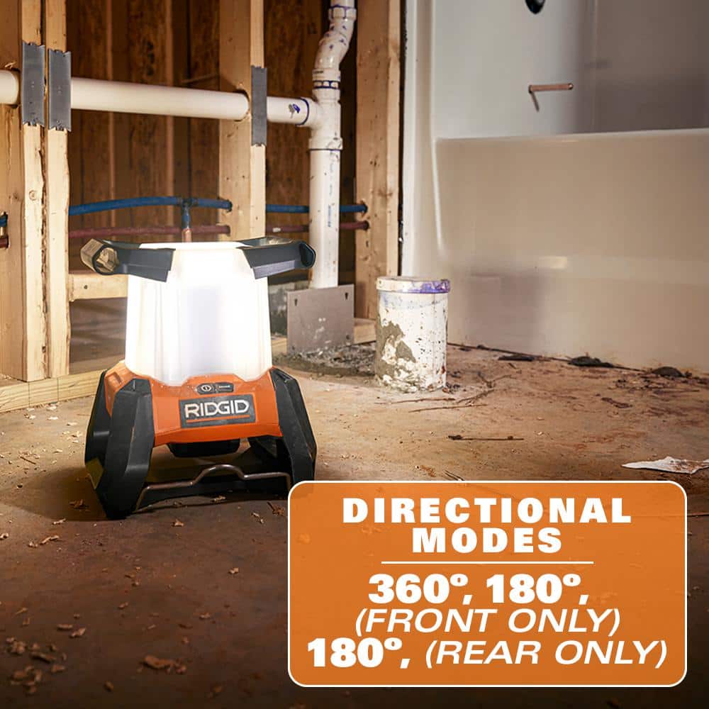 RIDGID 18V Cordless 360° Area Light with FREE 4.0 Ah Lithium-Ion Battery