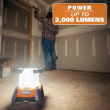 RIDGID 18V Cordless 360° Area Light with FREE 4.0 Ah Lithium-Ion Battery