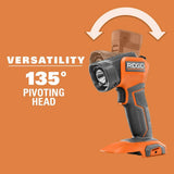 RIDGID 18V LED Worklight Kit with 2.0 Ah Battery and Charger