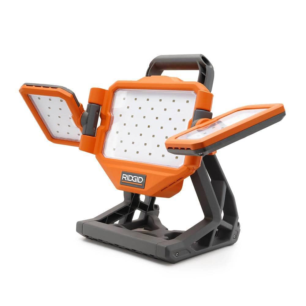 RIDGID 18V Hybrid Panel Light Kit with 4.0 Ah Battery and Charger