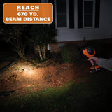 RIDGID 18V Cordless LED Spotlight with FREE 2.0 Ah Lithium-Ion Battery