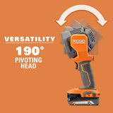 RIDGID 18V Cordless LED Spotlight with FREE 2.0 Ah Lithium-Ion Battery