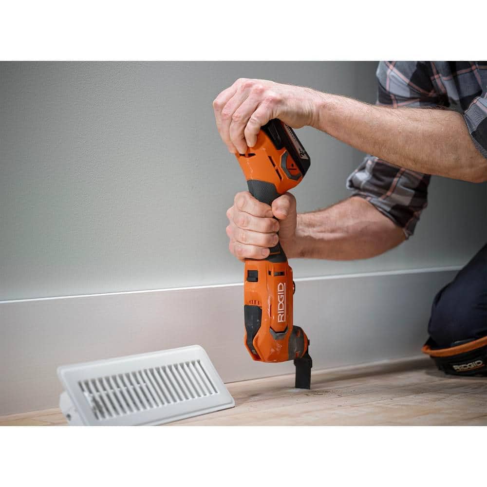 RIDGID 18V MAX Output Starter Kit with (2) 4.0 Ah MAX Output Batteries and Charger with FREE 18V Brushless Multi-Tool