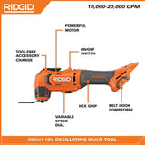 RIDGID 18V MAX Output Starter Kit with (2) 4.0 Ah MAX Output Batteries and Charger with FREE 18V Brushless Multi-Tool
