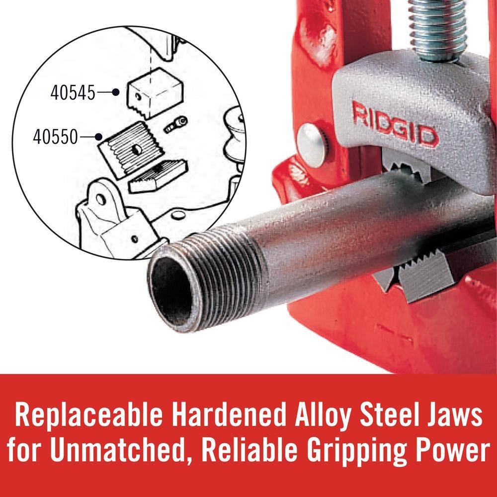 RIDGID 25A Bench Yoke Vise, 1/8 in. to 4 in. Pipe Capacity