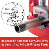 RIDGID 25A Bench Yoke Vise, 1/8 in. to 4 in. Pipe Capacity