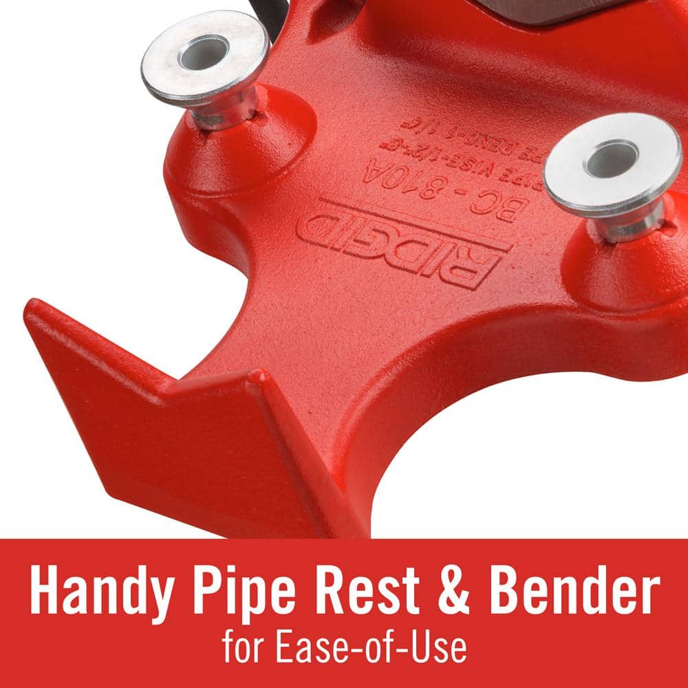 RIDGID BC810A Top-Screw Bench Chain Vise, 1/2 in. to 8 in. Pipe Capacity