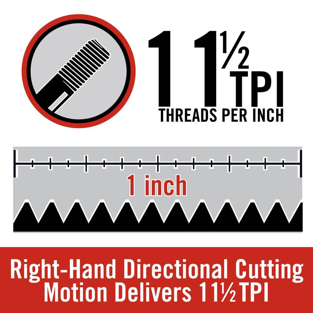 RIDGID 1 in. to 2 in. NPT Right-Hand High-Speed Pipe Dies for Universal Die Heads