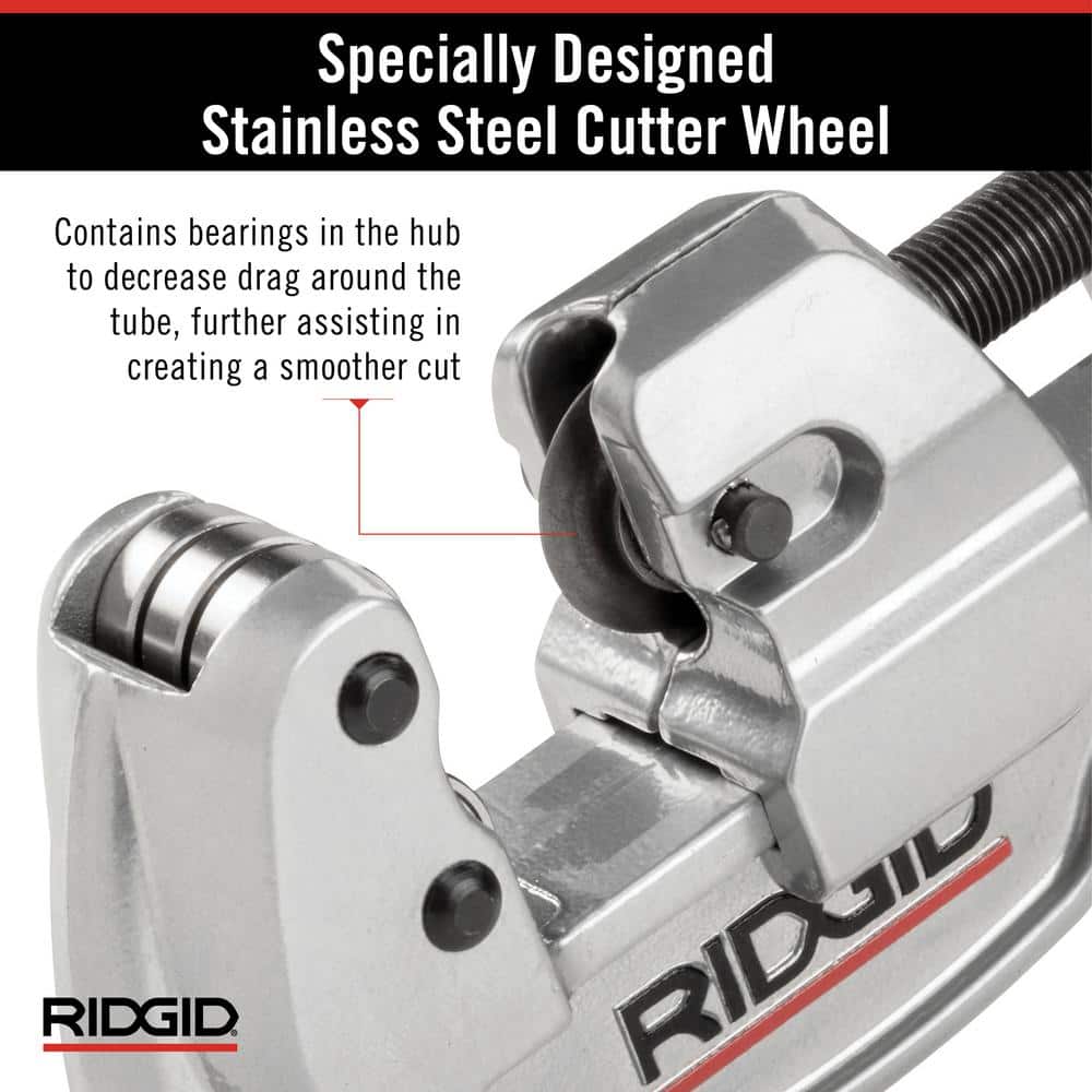 RIDGID Model 35S Stainless Steel Tubing Cutter, 1/4 in. to 1-3/8 in. Capacity