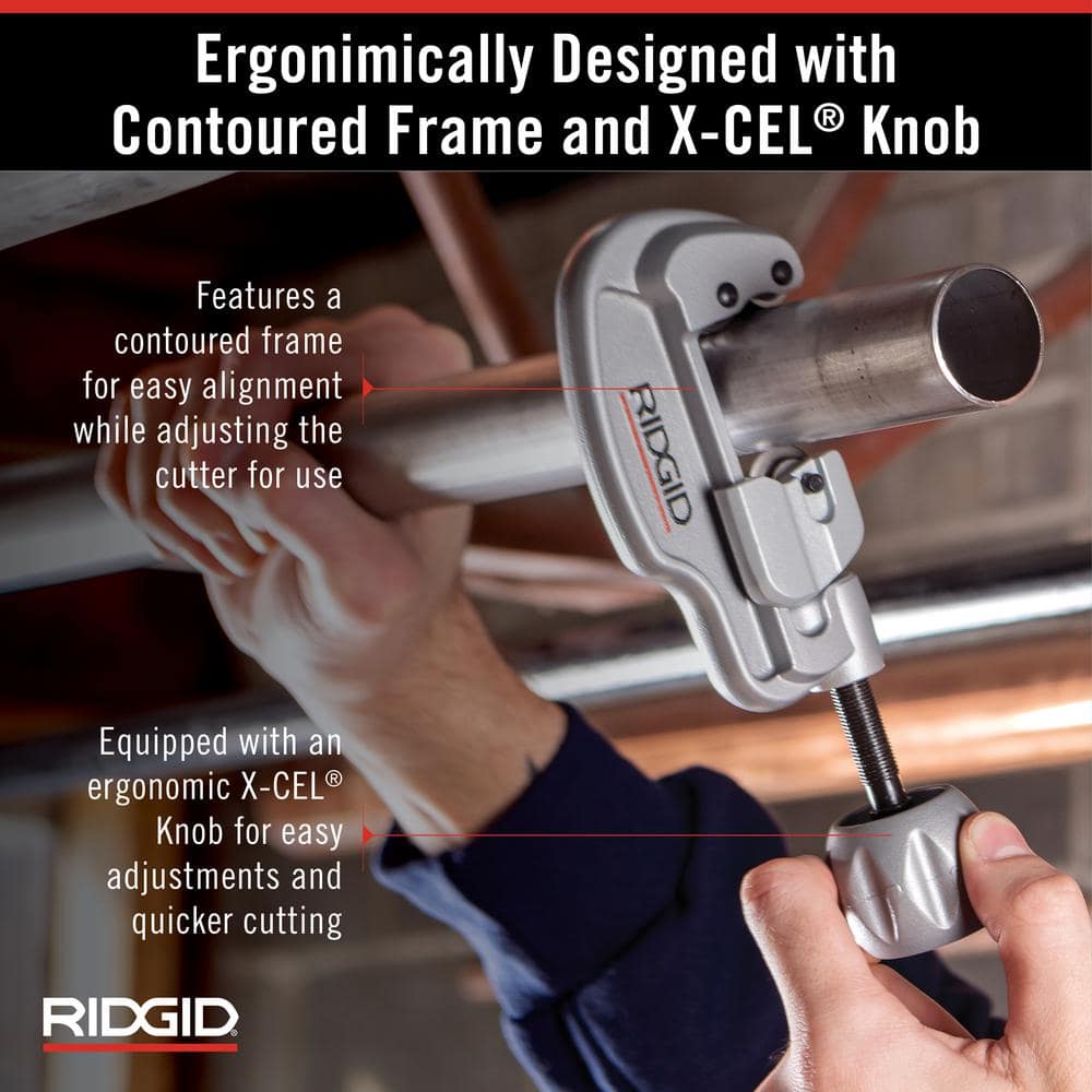 RIDGID Model 35S Stainless Steel Tubing Cutter, 1/4 in. to 1-3/8 in. Capacity