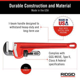 RIDGID 14 in. Heavy-Duty Straight Pipe Wrench