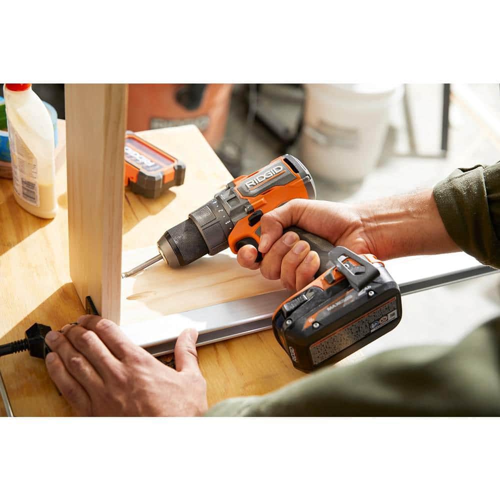 RIDGID 18V Brushless Cordless 1/2 in. Drill/Driver Kit with 2.0 Ah MAX Output Battery and 18V Charger
