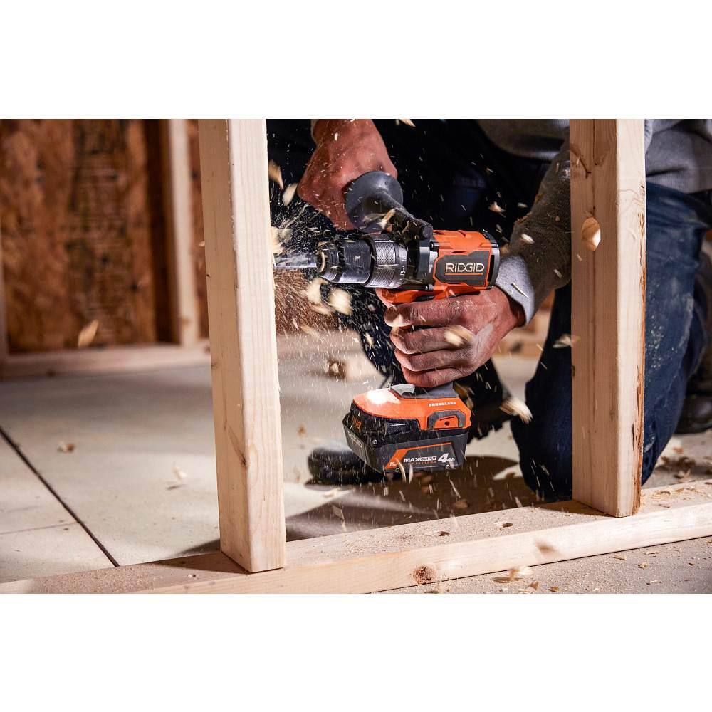 RIDGID 18V Lithium-Ion MAX Output 6.0 Ah Battery, MAX Output 4.0 Ah, and MAX Output 2.0 Ah