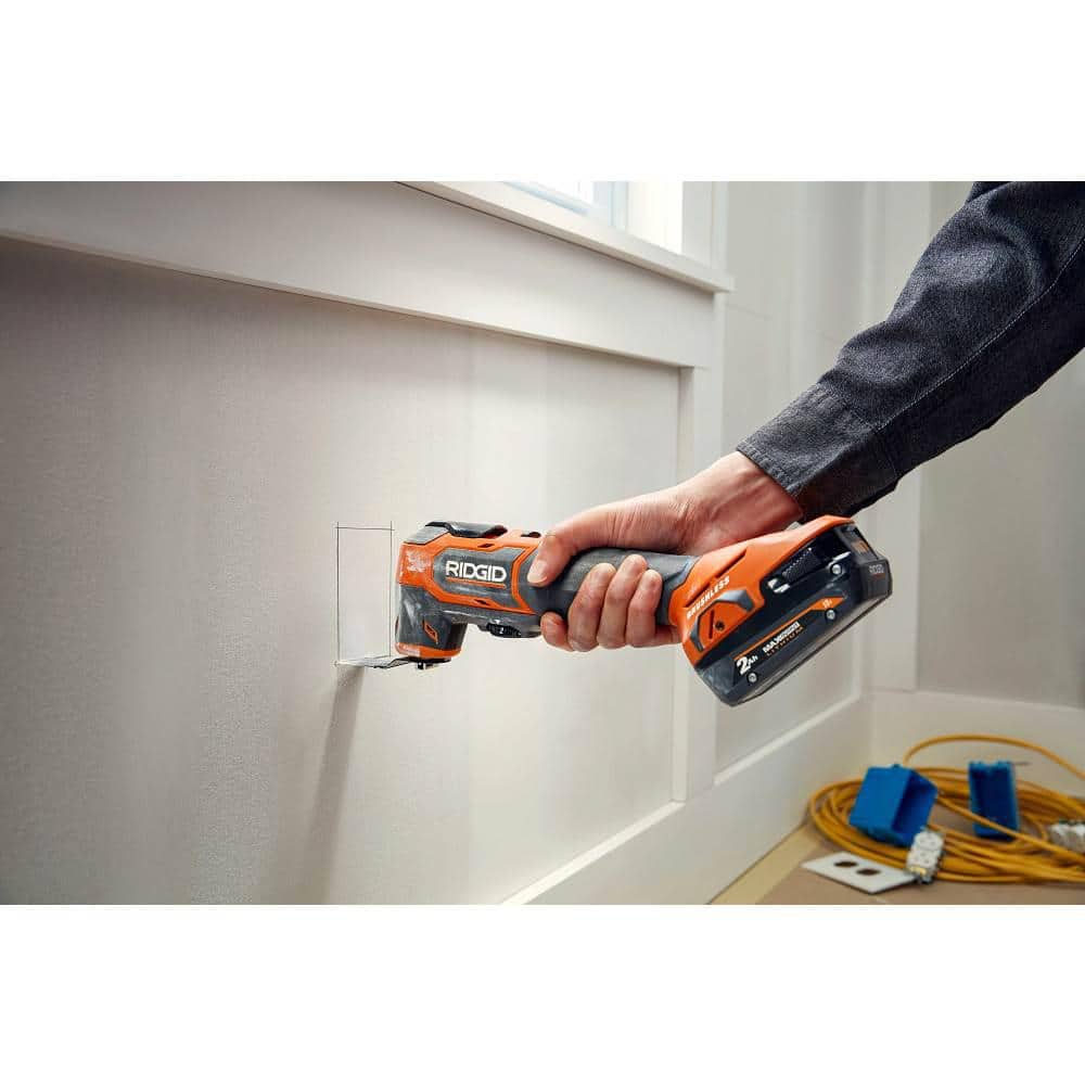 RIDGID 18V Lithium-Ion MAX Output 6.0 Ah Battery, MAX Output 4.0 Ah, and MAX Output 2.0 Ah
