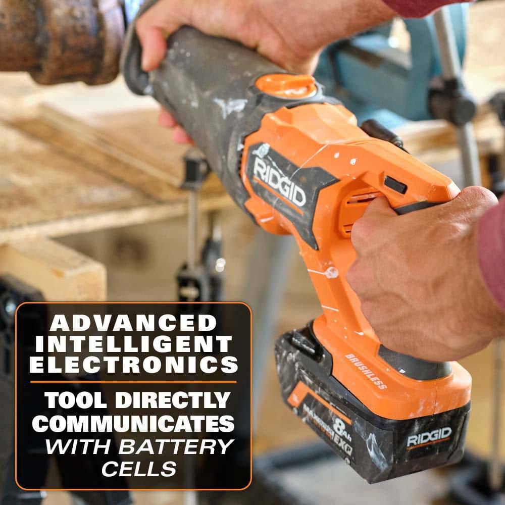 RIDGID 18V 8.0 Ah Max Output EXP Lithium-Ion Battery (2-Pack)