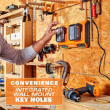 RIDGID 18V Dual Port Simultaneous Charger with 18V 2.0 Ah Compact Lithium-Ion Battery (2-Pack)