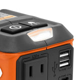 RIDGID 18V Cordless 175-Watt Power Inverter Kit with 2.0 Ah Battery and Charger