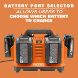 RIDGID 18V 6-Port Sequential Charger