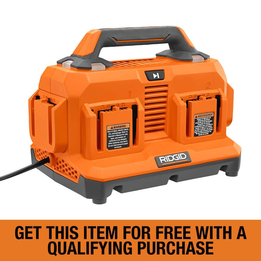 RIDGID 18V 6-Port Sequential Charger