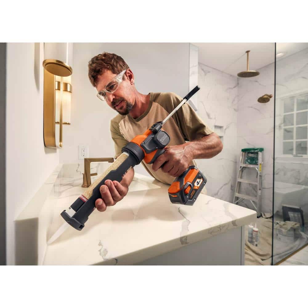 RIDGID 18V Cordless 2-Tool Combo Kit with 10 oz. Caulk Gun and Adhesive Gun and Drywall Cut-Out Tool (Tools Only)