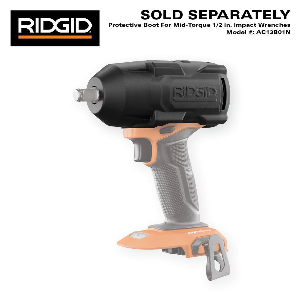 RIDGID 18V Brushless Cordless 2-Tool Combo Kit w/ 1/2 in. Impact Wrench, Circular Saw, 4.0 Ah MAX Output Battery, and Charger