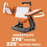 RIDGID 18V Cordless 2-Tool Combo Kit w/ Brushless 1/2 in. Impact Wrench, Hybrid Panel Light, 4 Ah MAX Output Battery & Charger